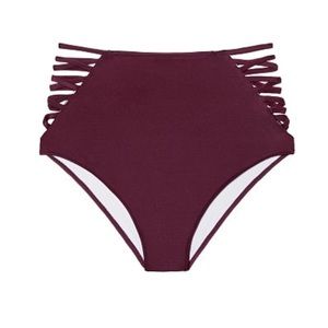 PINK high waisted Swim Bottoms